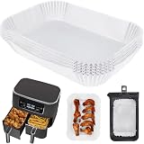 BYKITCHEN Air Fryer Liners 25x17cm for Ninja Dual AF300UK AF400UK 50pc