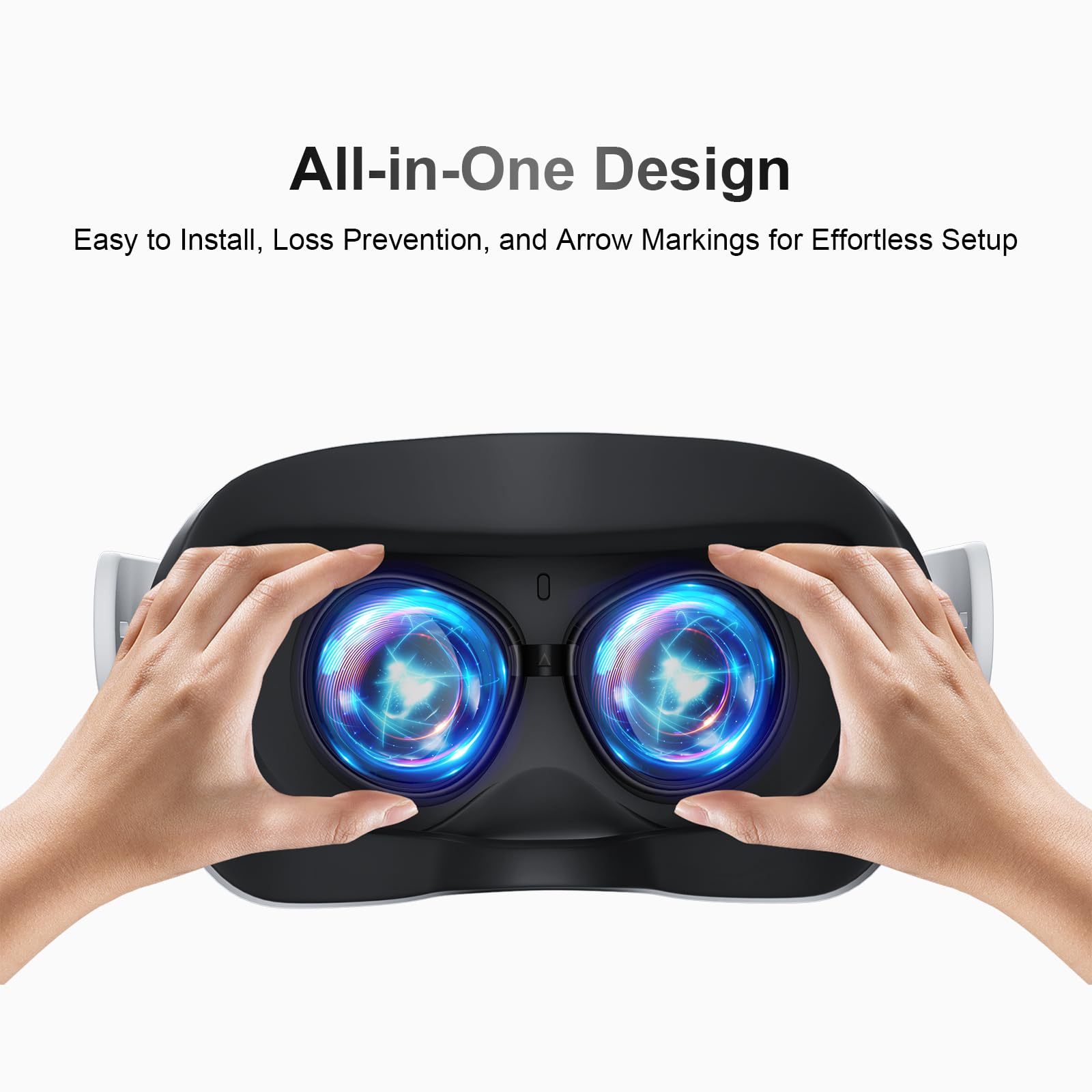SUPERUS Lens Protector Compatible with Oculus/Meta Quest 2, Glasses Spacer - Anti-Scratch VR Accessories to Prevent Your Glasses from Scratching VR Lenses (Black)