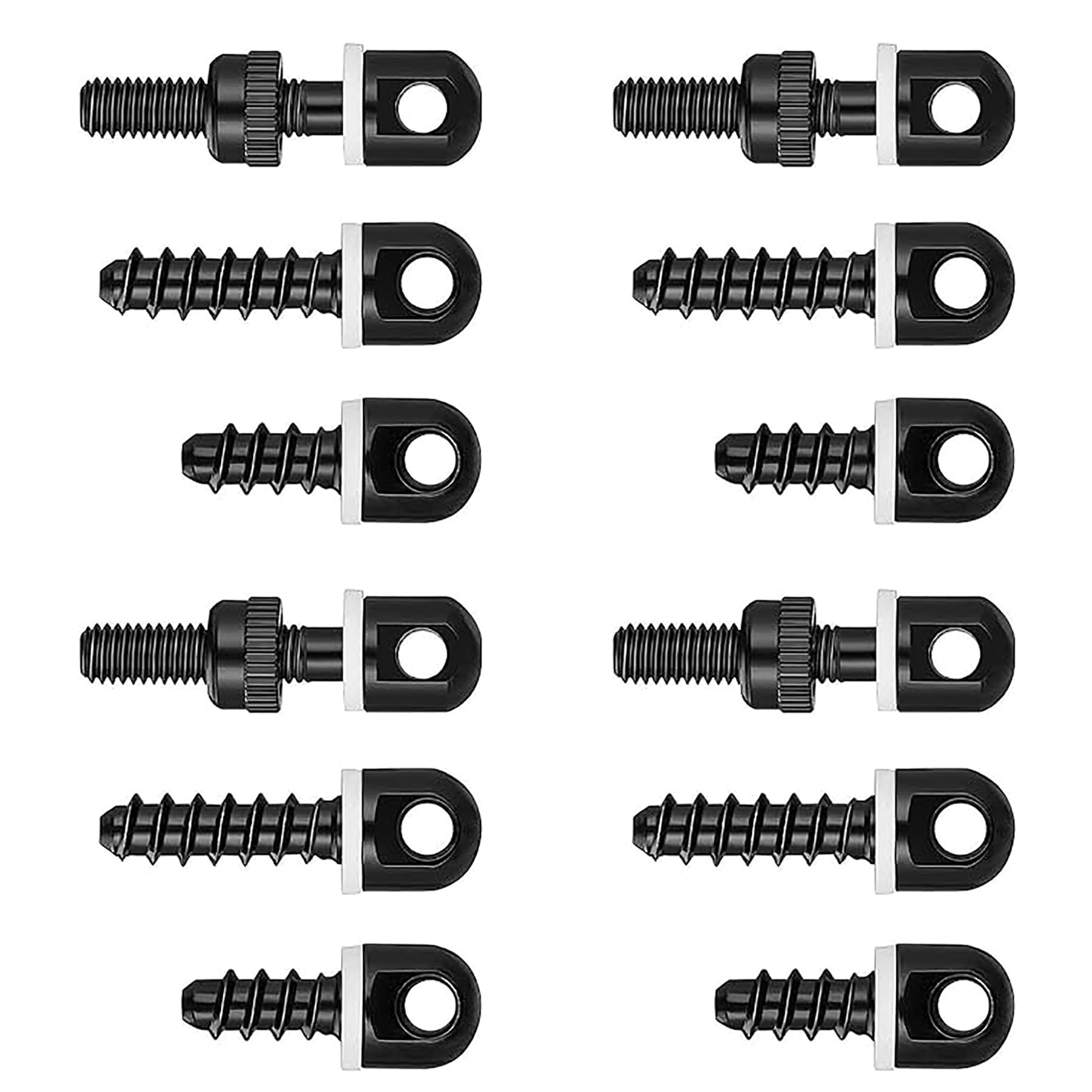 VicBre 12 PCS Sling Swivel Studs 1/2" 3/4" 7/8" Screw Set Rifle Shotgun Sling Swivel Mounting Kit