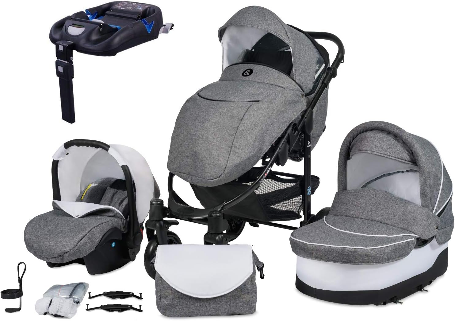 poussette combinée trio 3 en 1