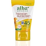 Alba Botanica Sunscreen Lotion SPF 45, Green Tea, 4 Oz