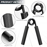 COVVY Metal Grip Strength Trainer Set 100 150 200 250 lbs Black 4pc view 3