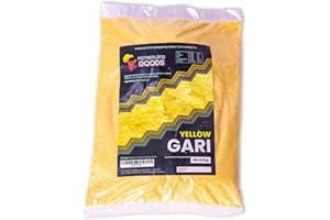 MOTHERLAND GOODS Yellow West African Gari - Premium Ghana Garri - Gluten Free, Fine Quality Cassava Grits (4 lbs)