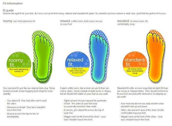crocs fit guide