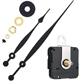 High Couple Quartz Clock Movement Replacement Parts, 20 mm/ 4/5 Inches | Replacement for Wall Clocks, 8.2" Spade Hands with Hanger, Quartz Mechanism, DIY Repair Kit, Mounting Hardware Included