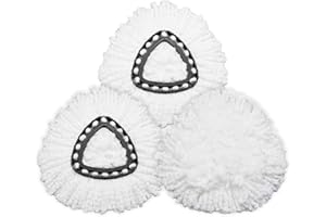 DANGSHAN 2 Pack Mop Replacement Head Mop Refills EasyWring Spin Mop Refills Mop Head Replacement