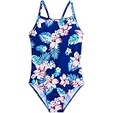 Tziharora Girls Swimsuit One Piece Bathing Suit Kids' Swimwear Quick Dry Summer Beach