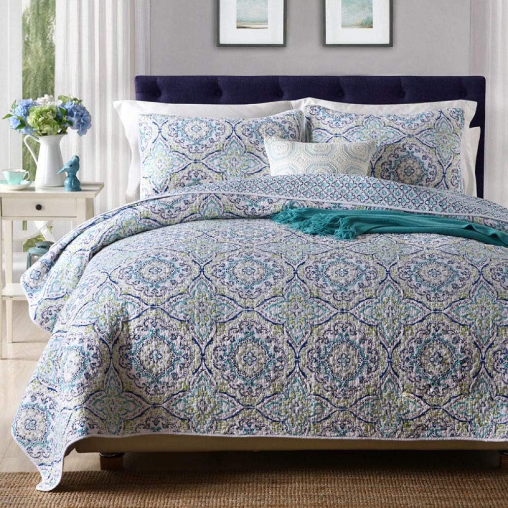 PSSYXT quilt Bedspreads Vintage Quilt Set 3pcs Quilts Cotton Blanket Bed Cover Summer Bedding