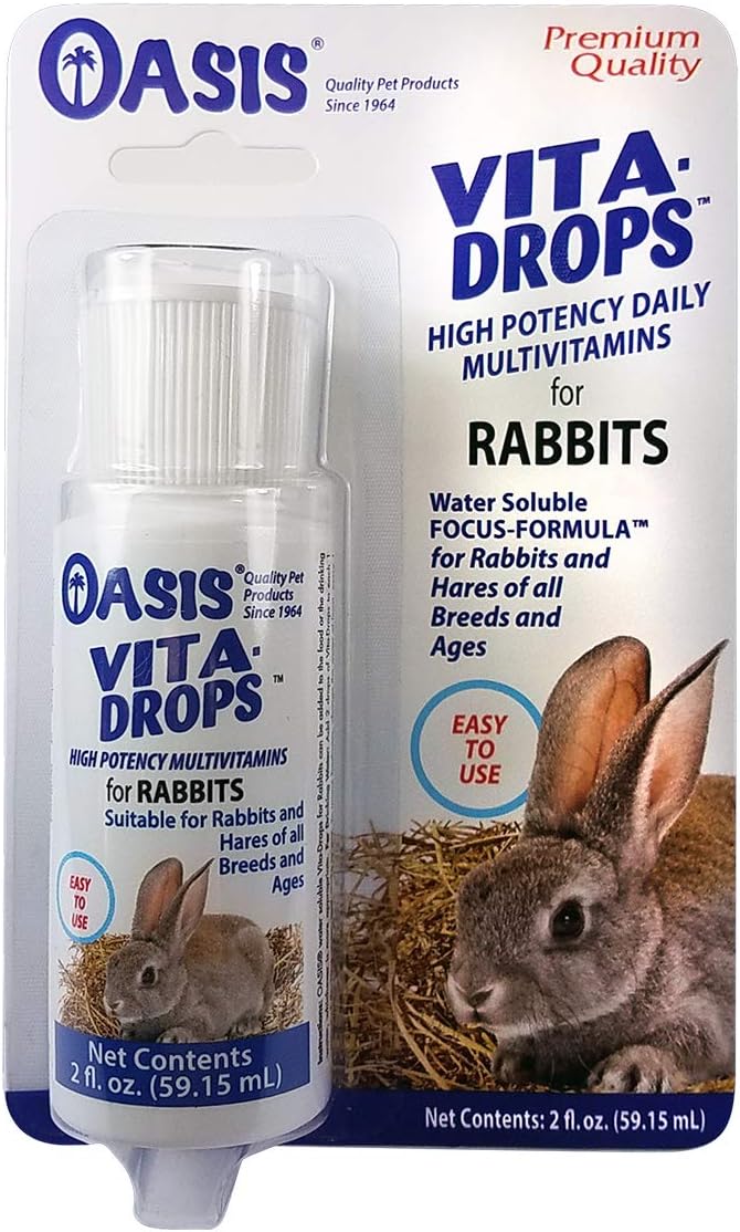 Amazon Com Oasis 80062 Rabbit Vita Drops 2 Ounce Pet Supplements And Vitamins Pet Supplies
