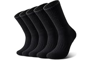 Nimalpal Wool Socks for Women - Hiking Womens Socks 5 Pairs, Thermal Sock for Men & Women Winter Warm Moisture Wicking
