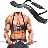 DEFY Arm Blaster for Biceps and Triceps Adjustable Curl Support with Durable 7mm Aluminum Plate and Neck Pad for Strength Training Bodybuilding Isolator Curl Machine