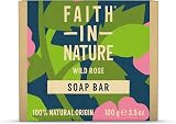 Faith In Nature Wild Rose Hand Soap Bar 100g Vegan Cruelty Free No SLS Parabens