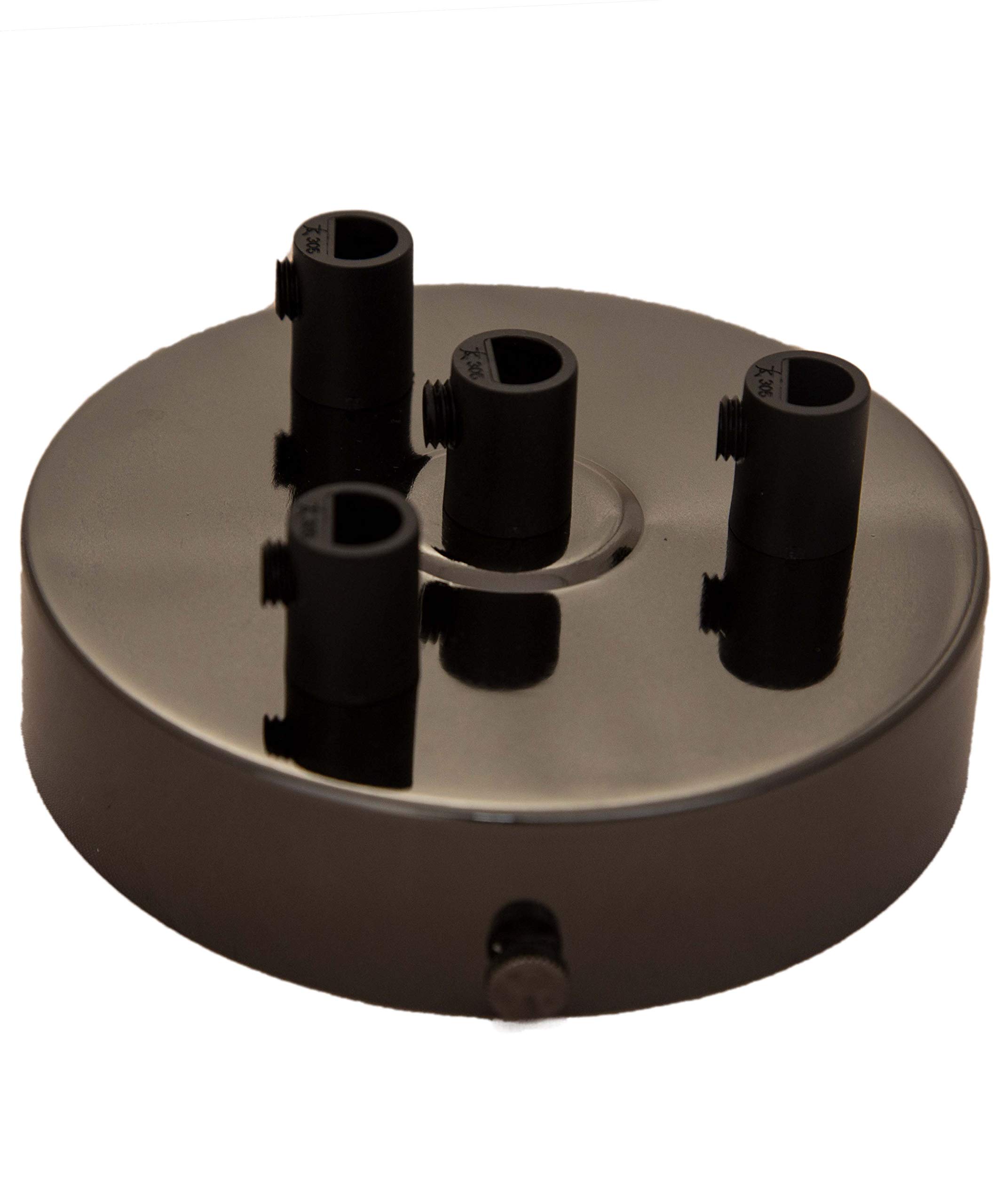 William & Watson Ceiling Rose, Pearl Black