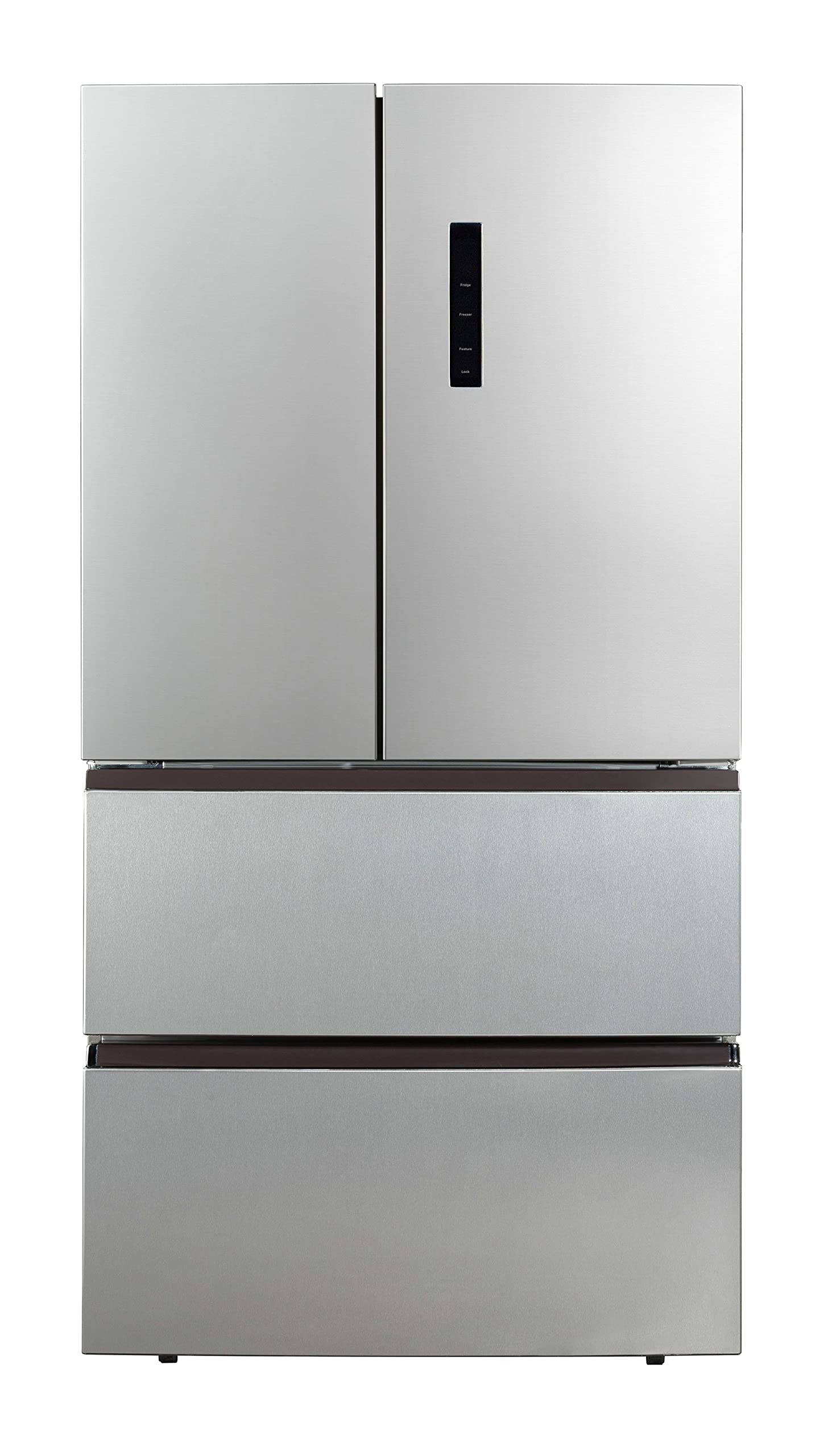 Photo 1 of Hamilton Beach HBFR1504 Full Size Counter Depth Refrigerator with Two Freezer Drawers, 17.9 cu ft, Stainless