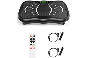 TITECK Vibration Plate Exercise Machine, 119 Adjustable Speed for Lymphatic Drainage, Vibration Platform with LED Screen for 