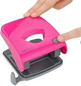Rapesco 1527 X5-40ps 2 Hole Punch 40 Sheet Capacity Hot Pink view 4