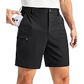 Soothfeel Men's Casual Shorts with 5 Pockets 7"/ 9" Golf Shorts Stretch Quick Dry Lightweight Work Dress Hiking Shorts