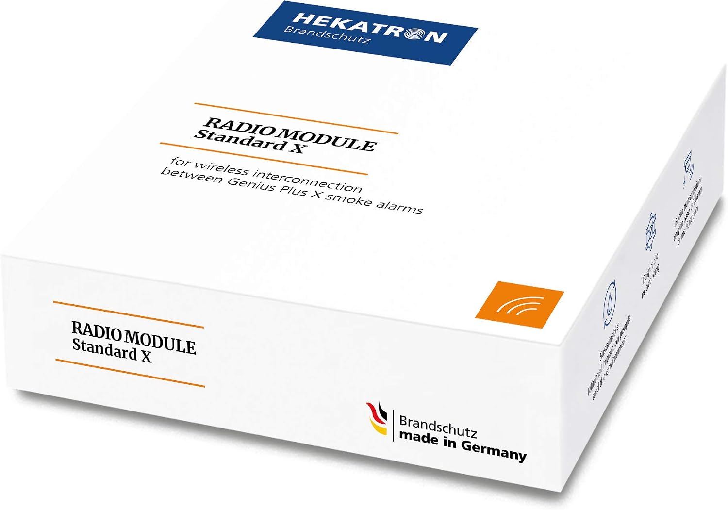 Basic X Radio Module from Hekatron, Wireless Smart Device, Compatible with Hekatron Genius Plus X Smoke Alarm - Image 4