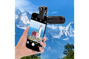 32x Zoom Mobile Phone Telescope, Universal External Telescope Accessory for All Mobile Phones, Portable Outdoor Adventure Too