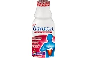 Gaviscon Liquid Extra Strength Antacid - 340 ml - Antacid Liquid for Day and Night Heartburn Relief, Acid Reflux and GERD Rel