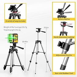 LPYBP 360° Laser Level with Tripod,100ft/30m Self