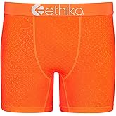 Ethika Mens MID Boxer Brief | Embossed Python -Orange-