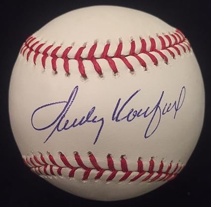 sandy koufax signed jersey