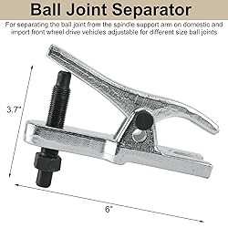 KUNTEC 5Pcs Ball Joint Separator Tie Rod Remover