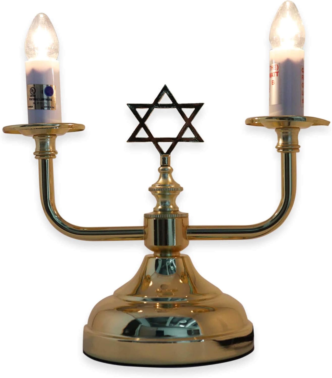 Brass Shabbat Electric Candlestick Holders Everything Else