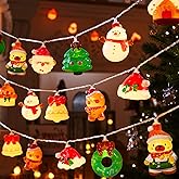 LOLStar Christmas String Lights Decorations, 9.8FT 20 LED Christmas Fairy Lights, Battery Operated (Not Included) with Timer Function and 8 Flashing Modes, Cute Window Lights 2025 Home Indoor Decor