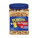 PLANTERS Dry Roasted Peanuts, 34.5 oz Resealable