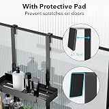 Pickpiff Shower Caddy Hanging Organizer 2-Tier Stainless Steel Black Over Door view 3