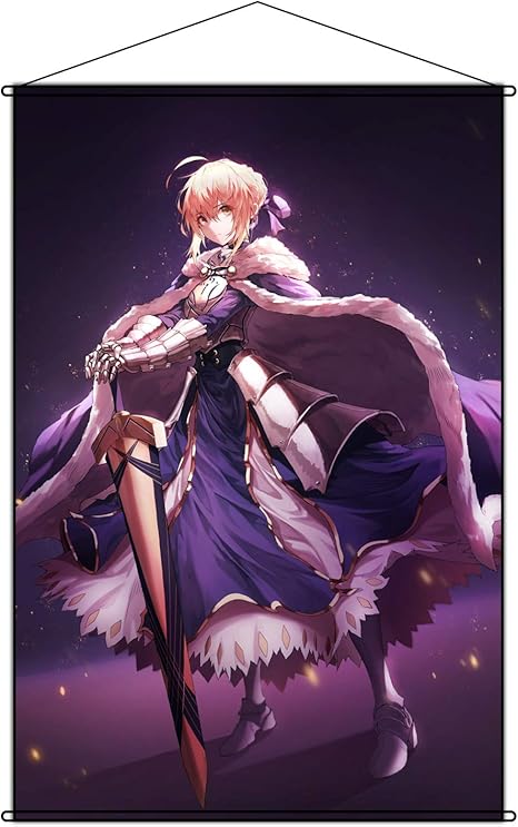 Amazon Cosmore タペストリー Fate Stay Night Fate Zero フェイト ステイナイト セイバー Saber アルトリア ペンドラゴン ポスター 掛ける絵 巻物 軸物 アニメ おしゃれ 萌え 90cmx60cm アニメ 萌えグッズ 通販
