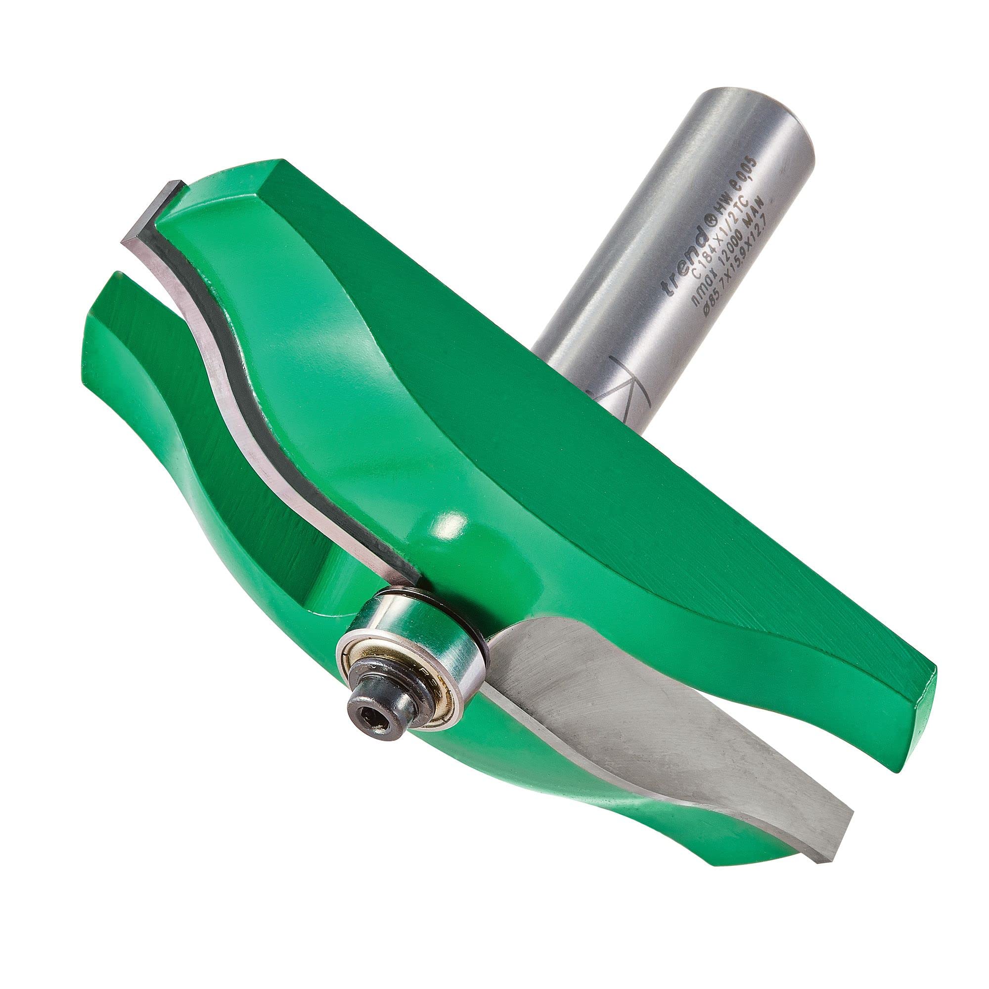 Trend CraftPro Panel Raiser Router Cutter, 1/2 Inch Shank, 22mm Radius and 86mm Cut Diameter, Tungsten Carbide Tipped, C184X1/2TC