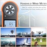 V· Digital Anemometer Wind Speed Meter Temp Airflow 5 Units LCD view 8