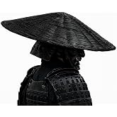 Handmade Bamboo Kasa Hat Woven Conical Sun Hat for Gardening Outdoor Wear or Samurai Ronin Cosplay Lightweight Traditional