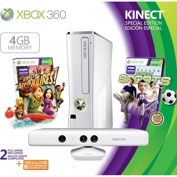 Amazon.com: Xbox 360 4GB Console with Kinect Holiday Value