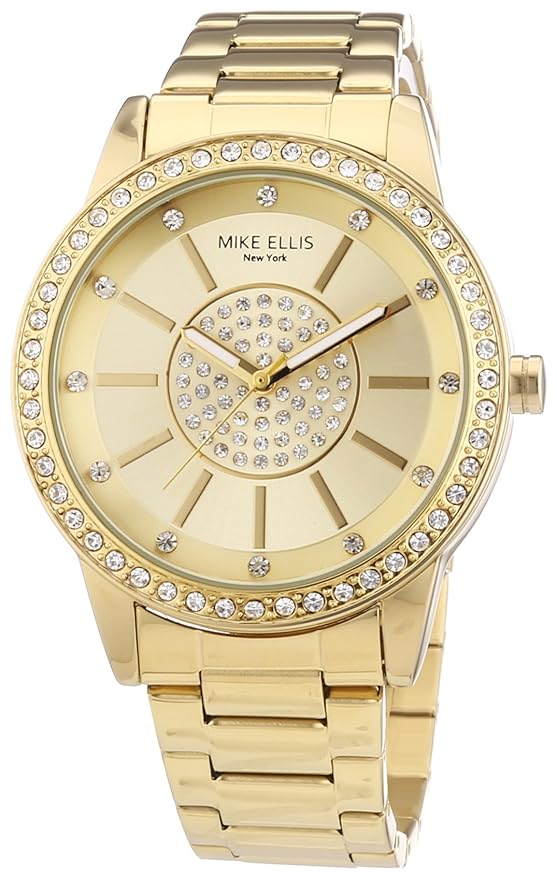Mike Ellis New York Damen-Armbanduhr Analog Quarz Edelstahl M3094/1