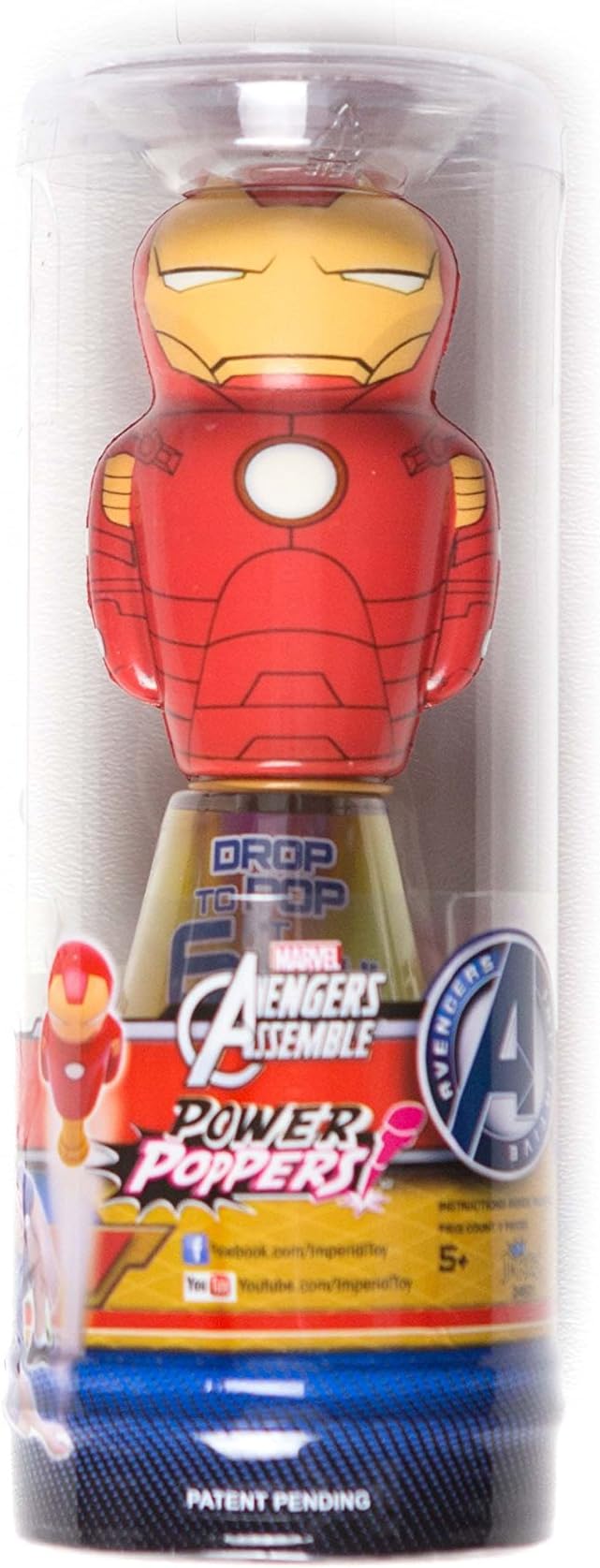 Marvel Avengers Assemble Power Poppers Iron Man