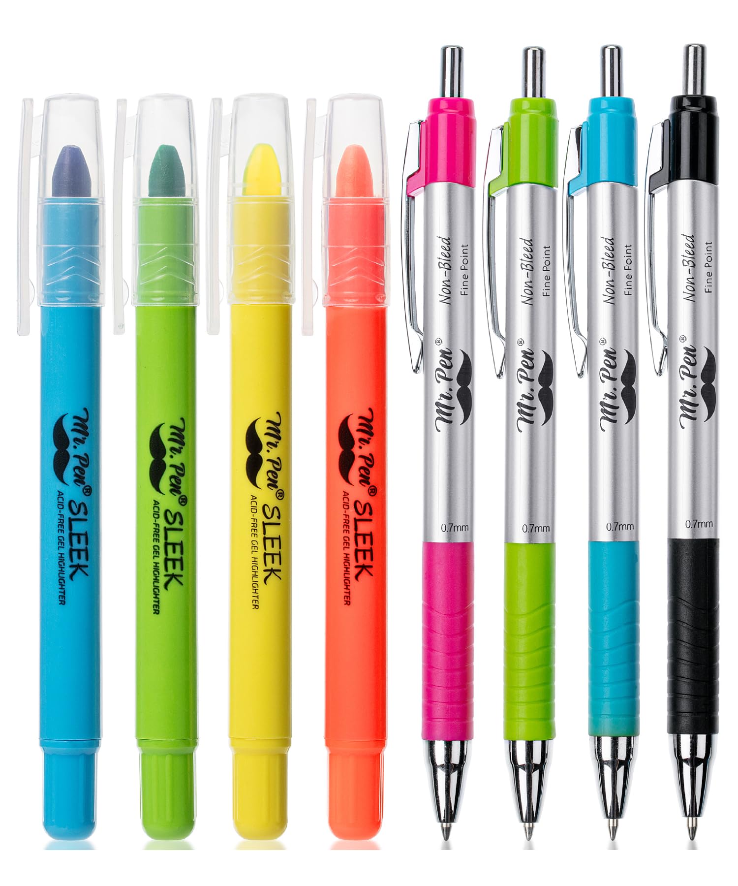 Photo 1 of Mr. Pen- Bible Highlighters and Pens No Bleed, 8 Pack, Journaling Kit, Gel Highlighters/Markers Study Kit, Christian Gifts