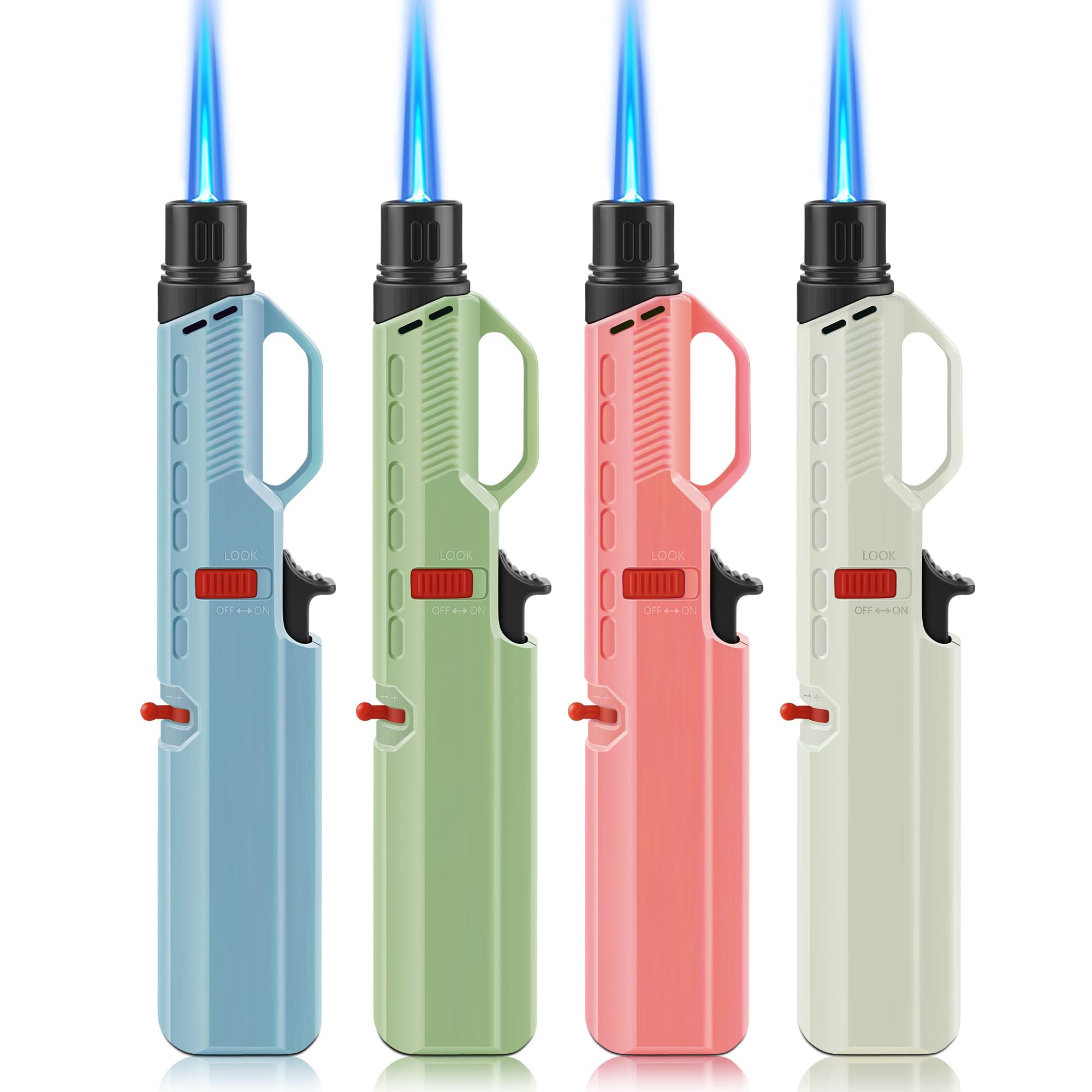 Photo 1 of (missing one) Samniu 4 Pack of Torch Lighter, Windproof Adjustable Jet Flame