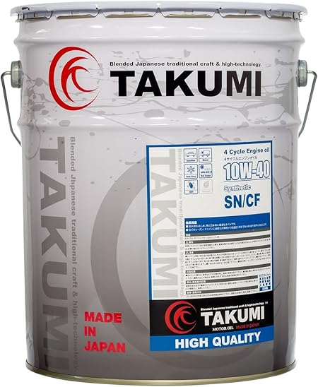 Amazon Takumiモーターオイル エンジンオイル 10w 40 Sn Cf l 4輪ガソリン車 ディーセル車用 化学合成油 街乗り 車 バイク 車 バイク Amazon Takumiモーターオイル エンジンオイル 10w 40 Sn Cf l 4輪ガソリン車 ディーセル車用 化学合成油 街乗り 車 バイク 車 バイク