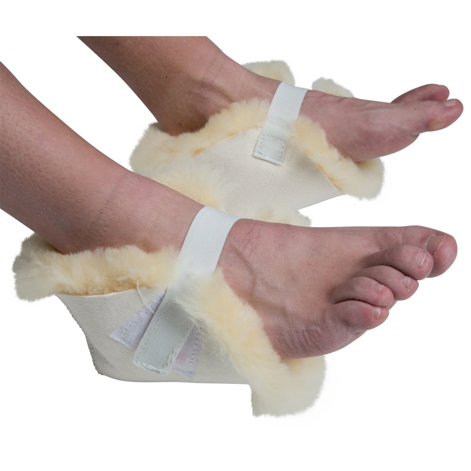 Photo 1 of ***DIRTY*** PCP Sheepskin Pressure Relief Sores Heel Protectors, White