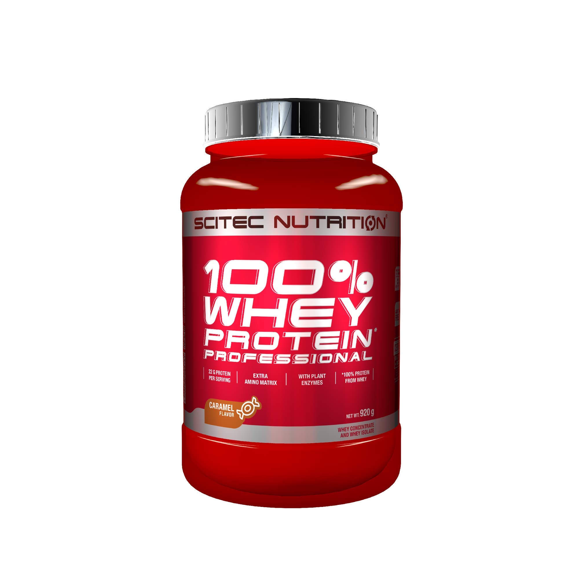 Scitec Nutrition 100% Whey Protein Professional with Extra Key aminos and Digestive enzymes, 920 g, Caramel โ image 1