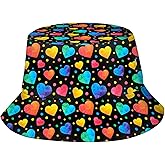 Bucket Hat for Women Men Valentines Day Fisherman Hat Summer Outdoor Sun Protection Travel Beach Hiking Caps