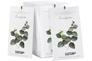 MYARO 12 Packs Eucalyptus Scented Sachets for Drawer and Closet, Long-Lasting Sachets Bags Air Freshener Fresh Scents, Potpourri Bags Home Fragrance for Lover