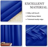 PONY DANCE Royal Blue Thermal Blackout Curtains 2 Panels 46 x 54 in view 6