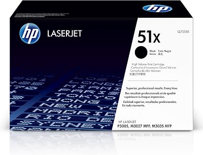 HP 51X Q7551X High Yield Black Original LaserJet Toner Cartridge Single Pack