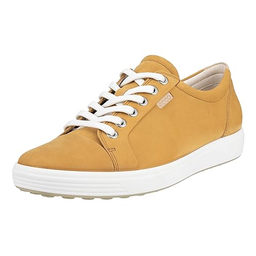 ECCO Women's Soft 7 Sneaker, Coyote Nubuck, 7-7. 5