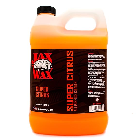 Jax Wax Super Citrus Commercial Cleaner Degreaser 1 Gallon